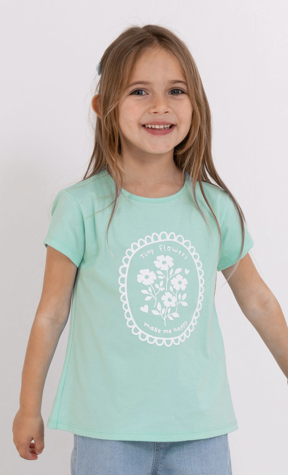 Remera kid flower