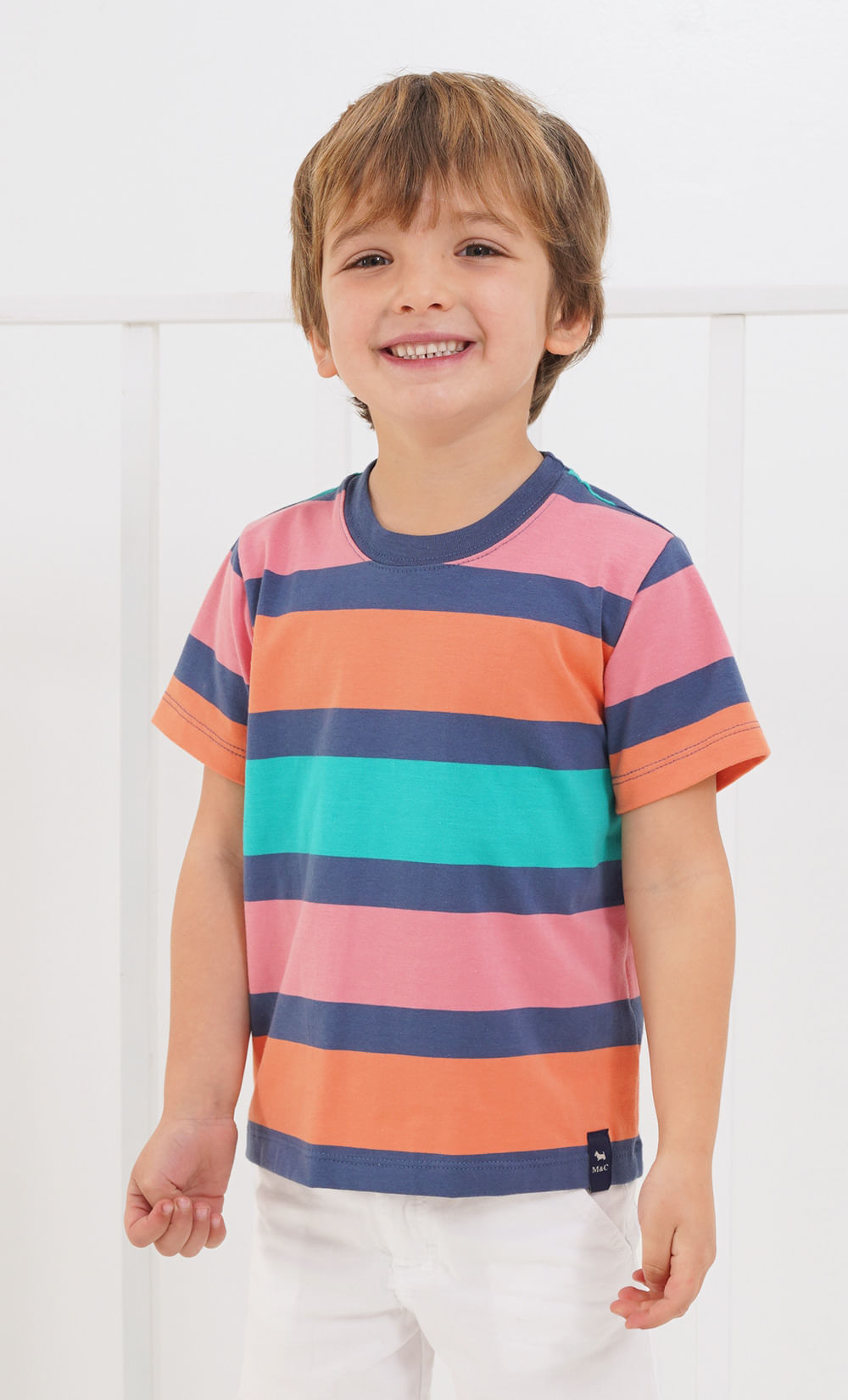 Remera kid rayada mimo