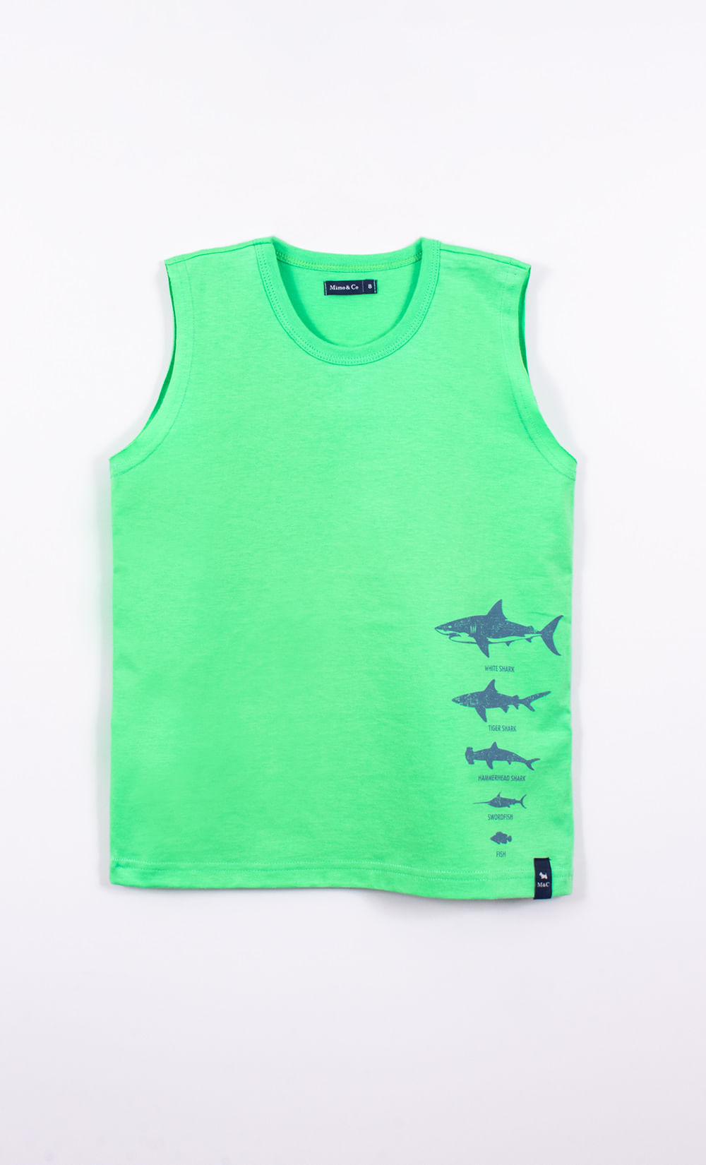 Remera s/m jr shark mimo