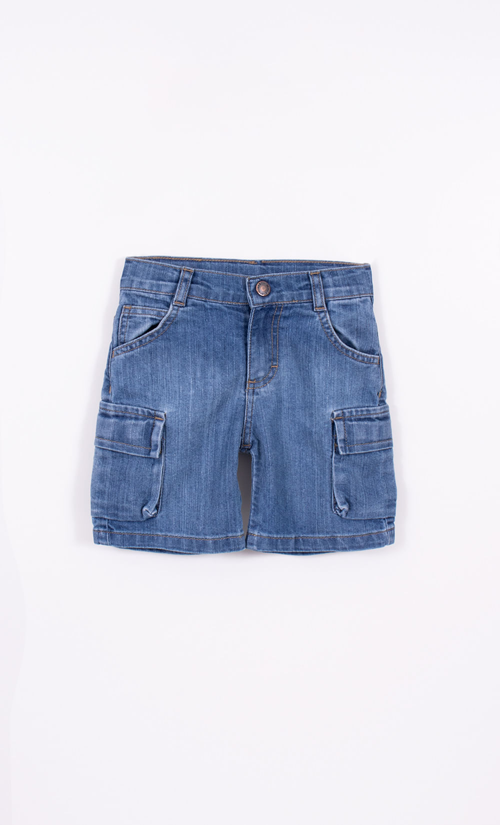 Bermuda denim kid cargo de mimo