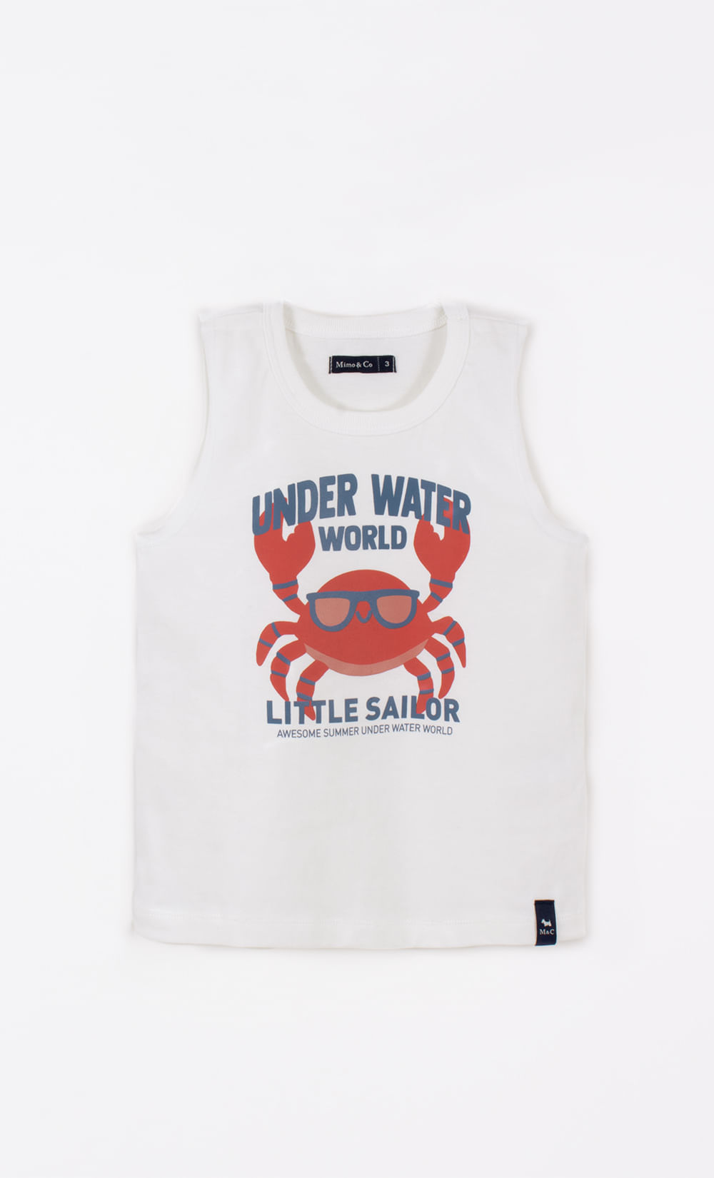 Remera s/m kid crab de Mimo