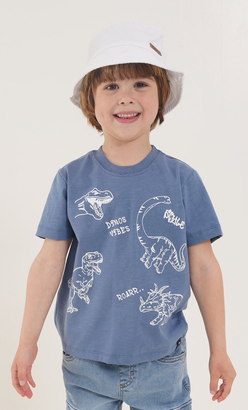 Remera kid full dino