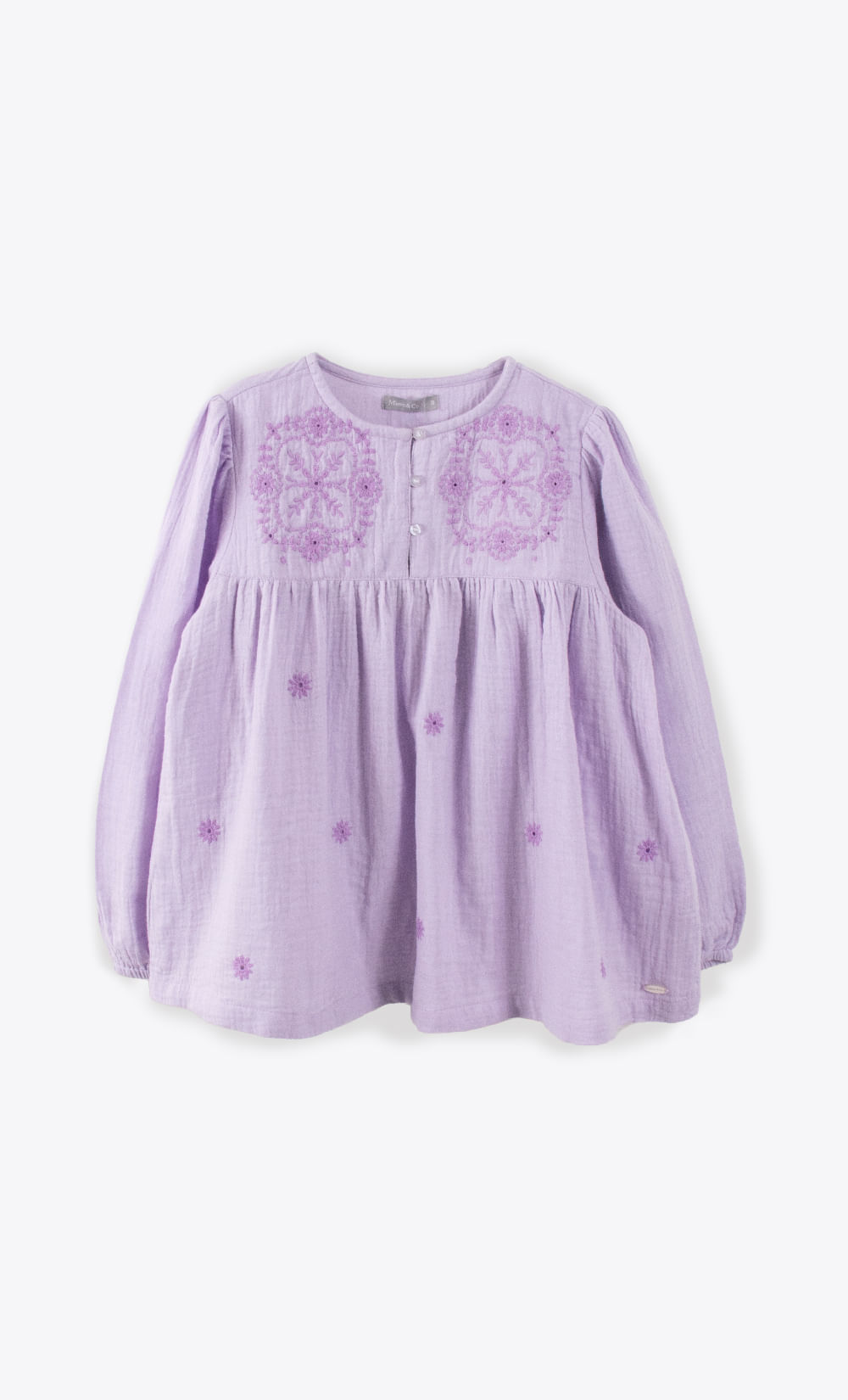 Camisola jr bordada mimo